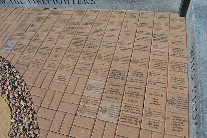 Paving stones at the memorial